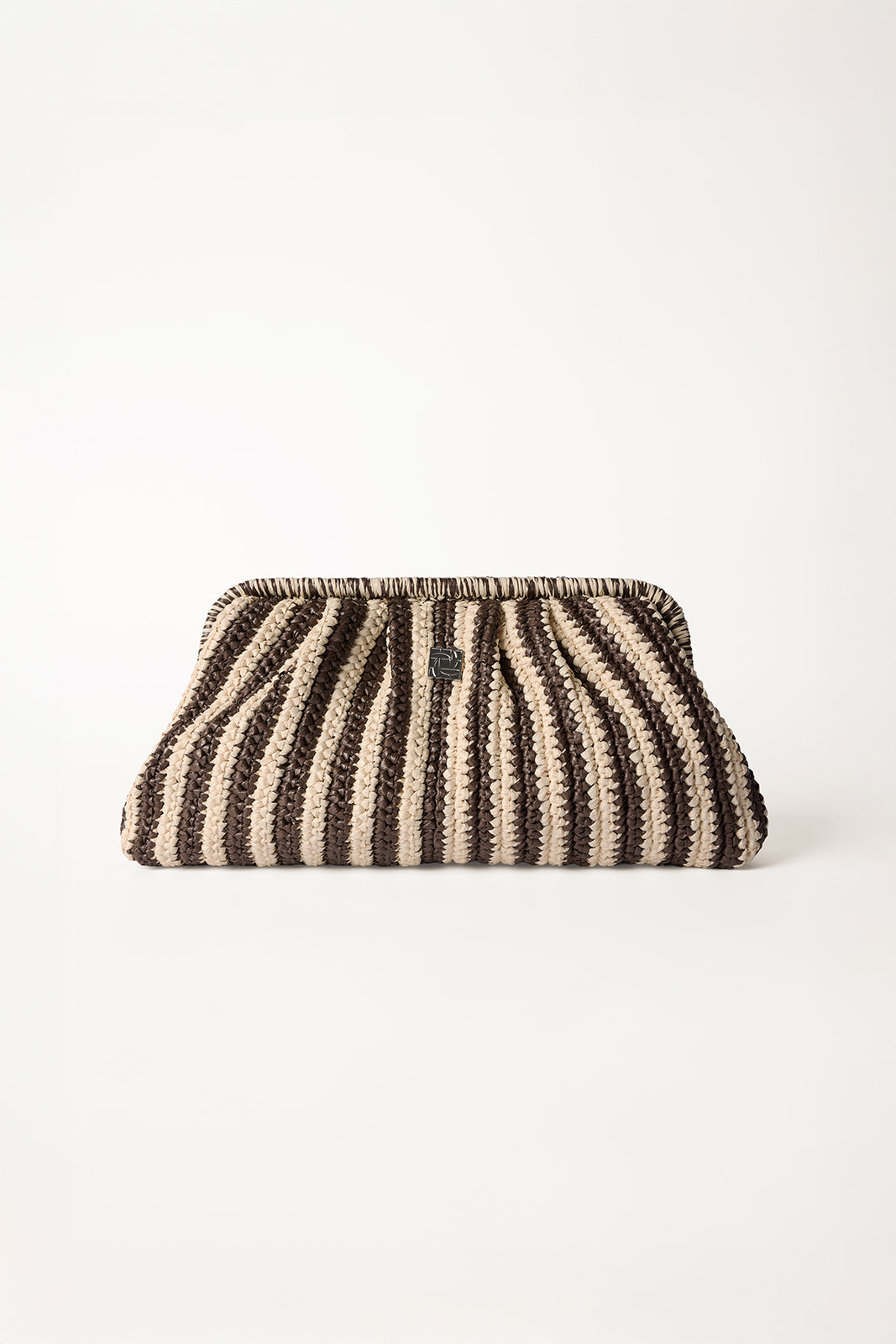 Rosa Clutch Chocolate Stripe