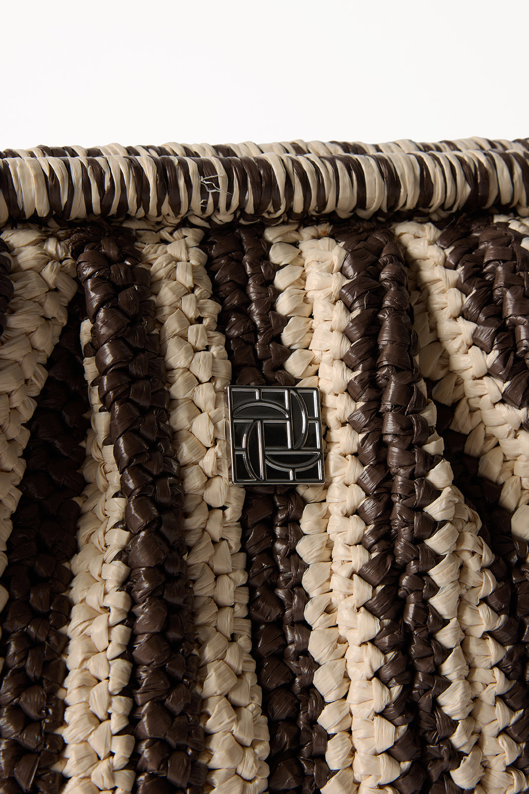 Rosa Clutch Chocolate Stripe