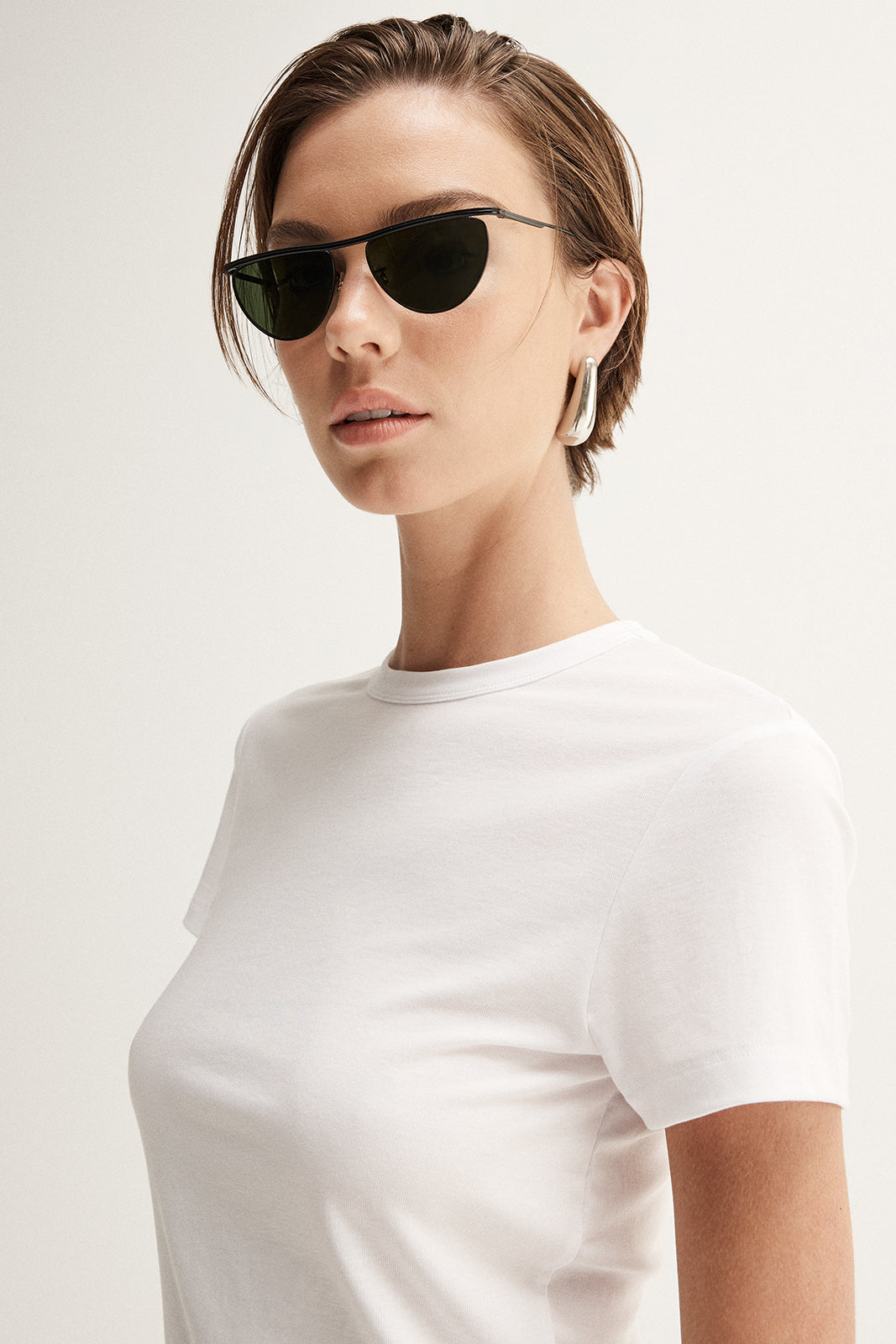 Bonnie Fitted Tee White