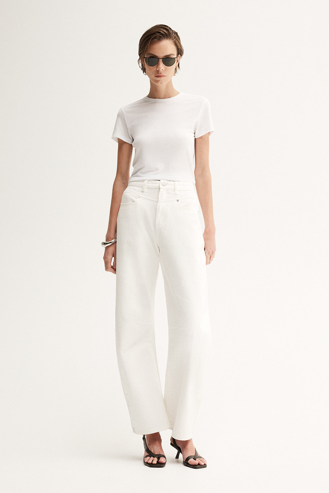 Bonnie Fitted Tee White