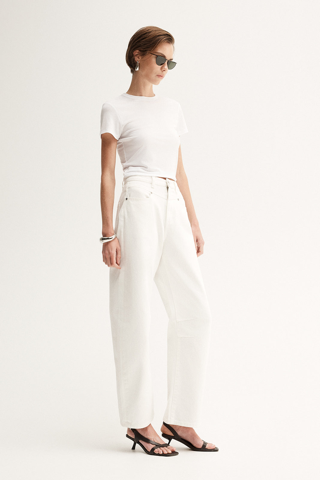 Bonnie Fitted Tee White
