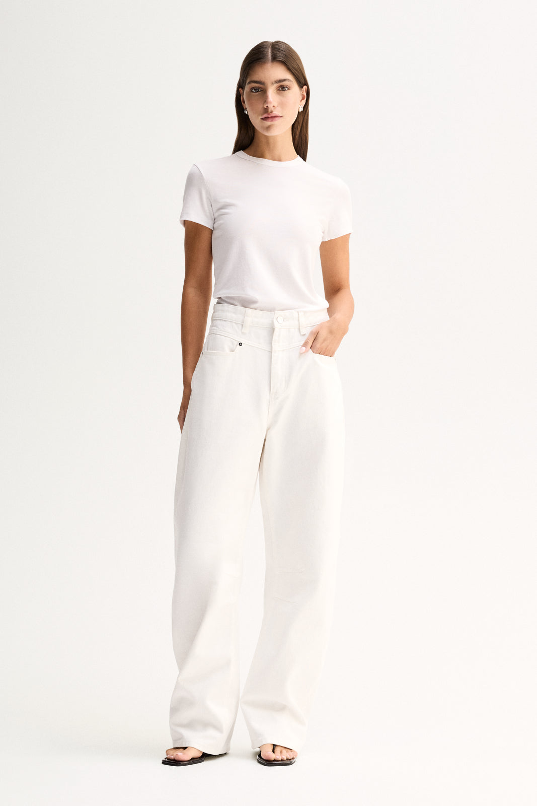 Bonnie Fitted Tee White