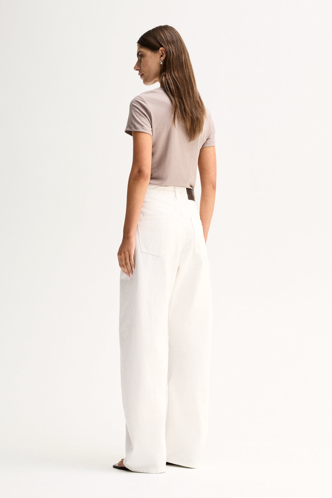 Bonnie Fitted Tee Almond Marle