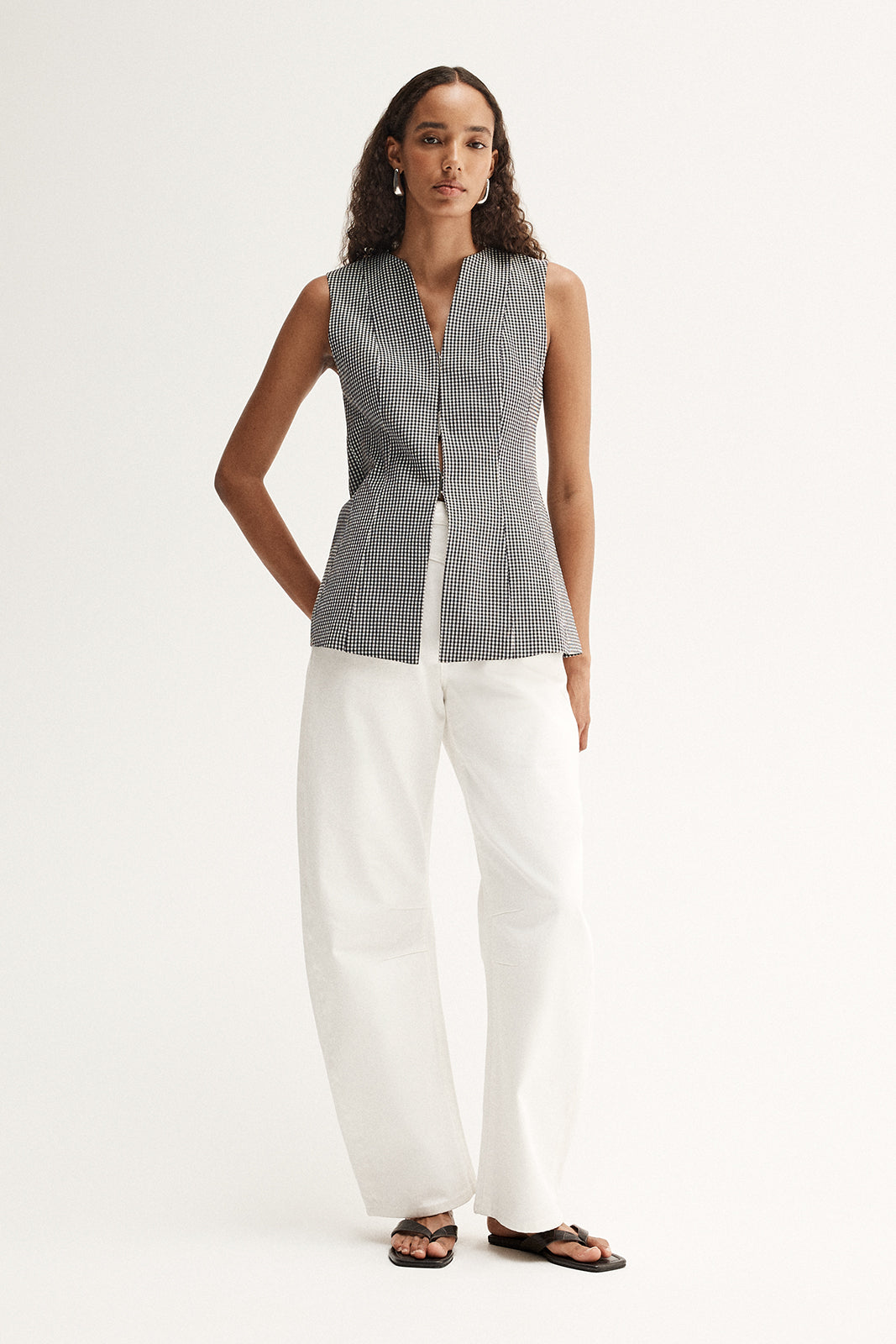 Tessa Vest Gingham
