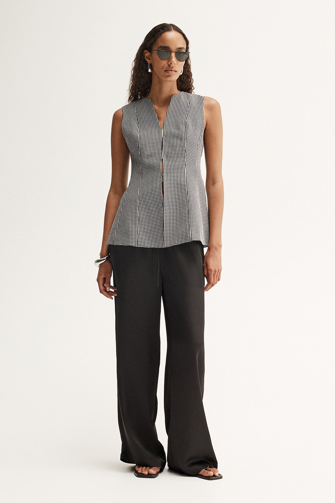 Tessa Vest Gingham