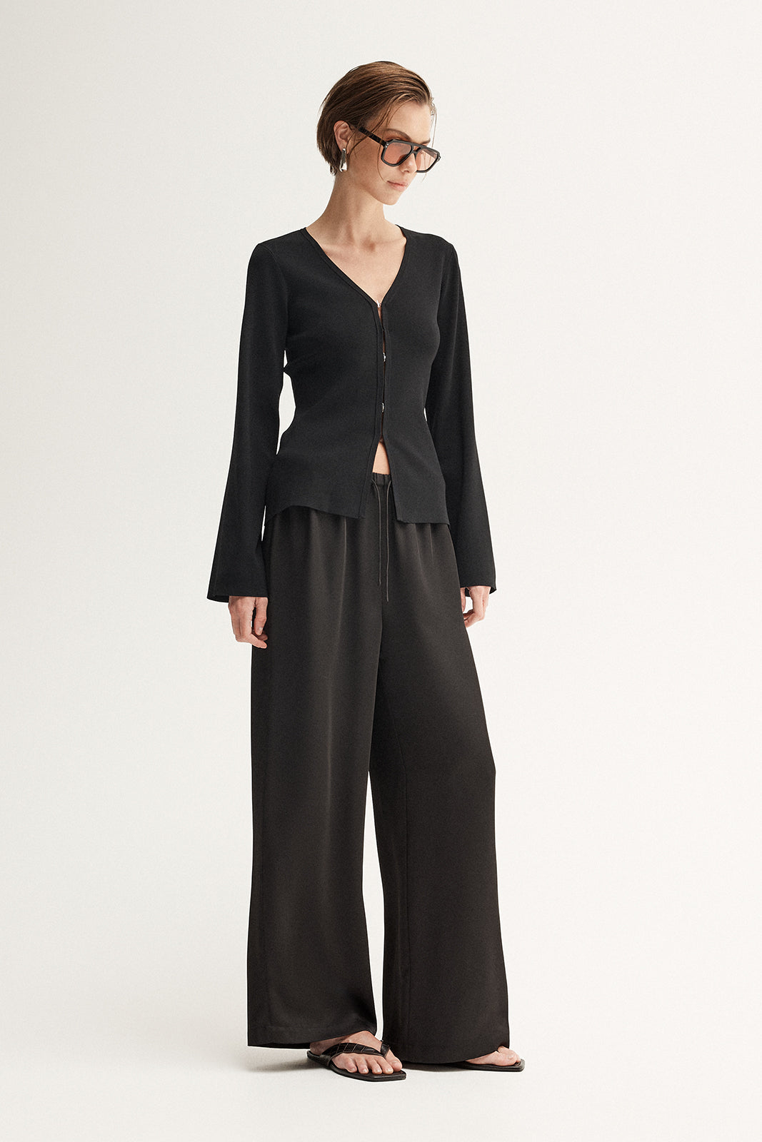 Clare Knit Top Black