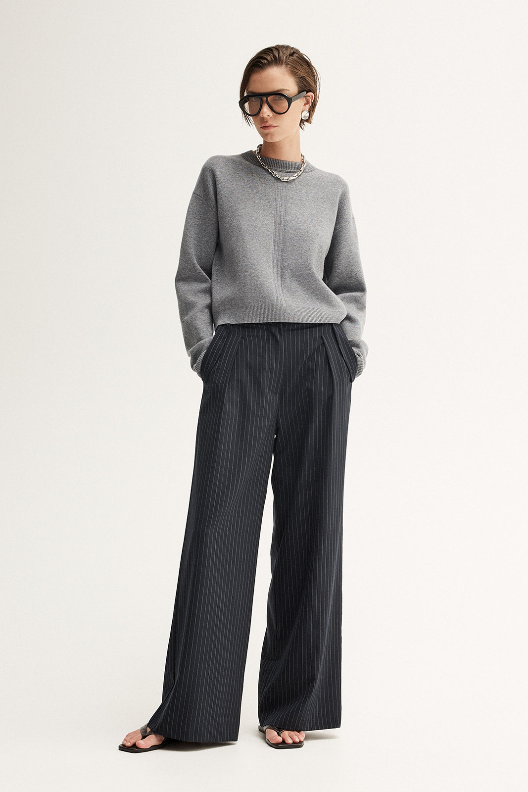 Bailey Knit Jumper Greymarle