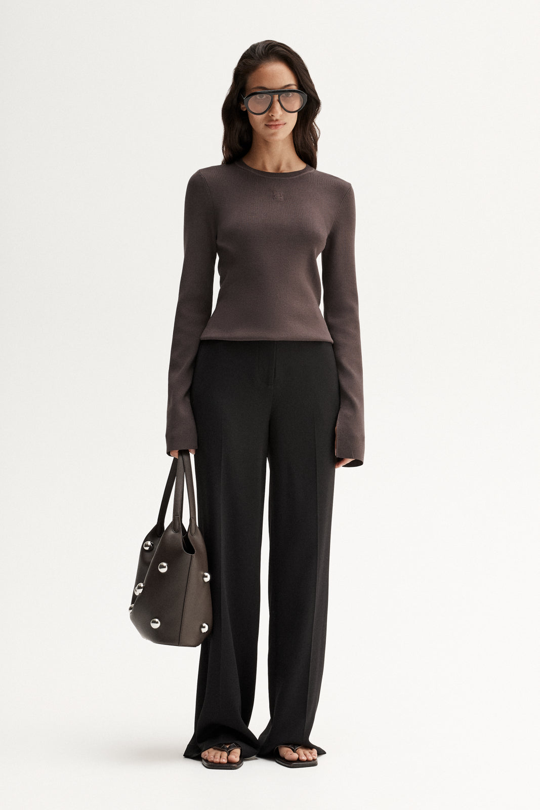 Mazie Knit Top Chocolate