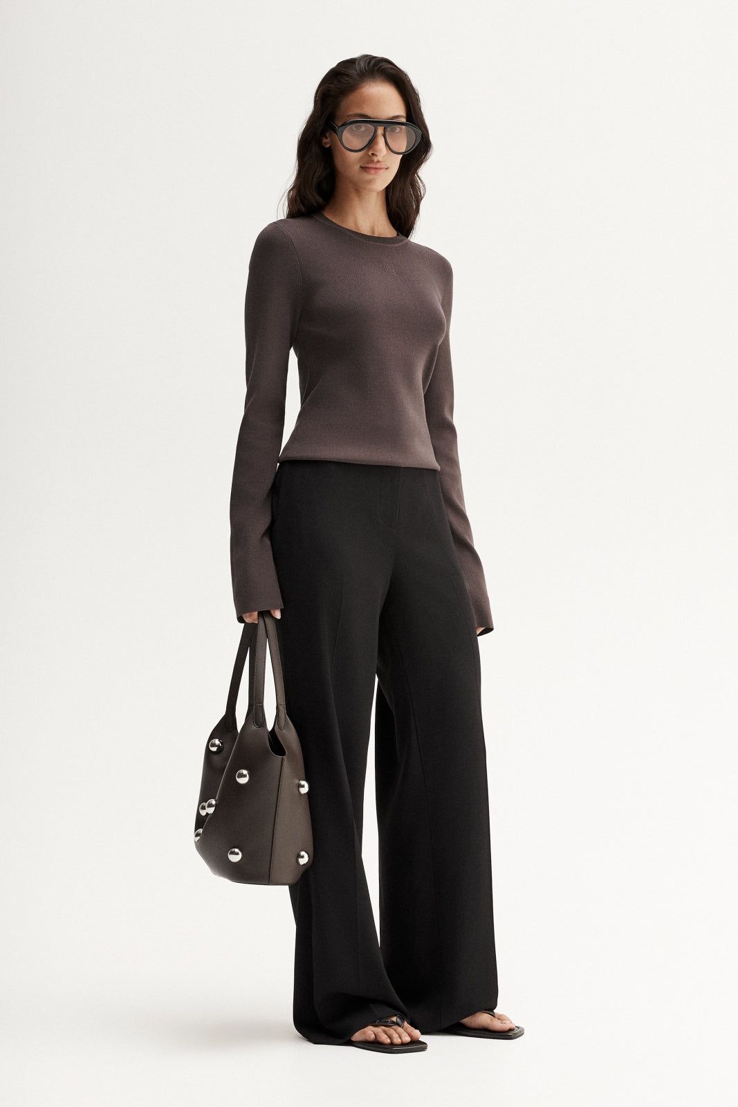 Mazie Knit Top Chocolate