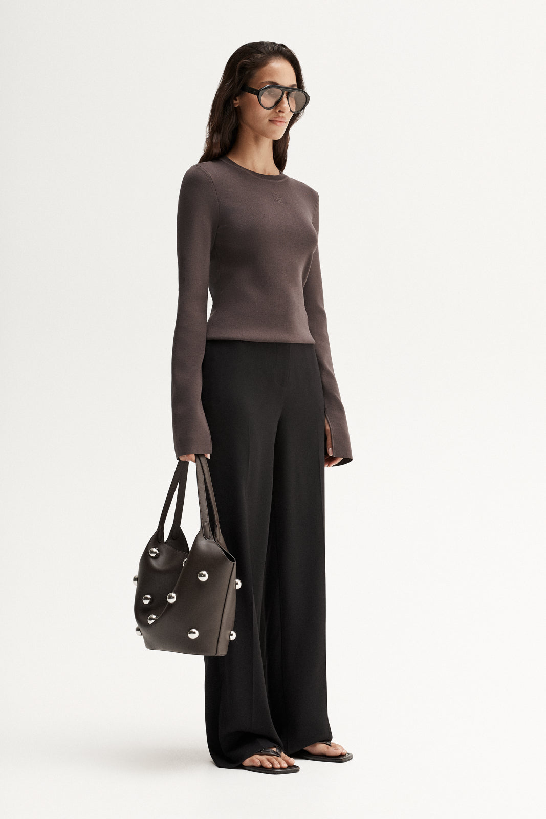 Mazie Knit Top Chocolate