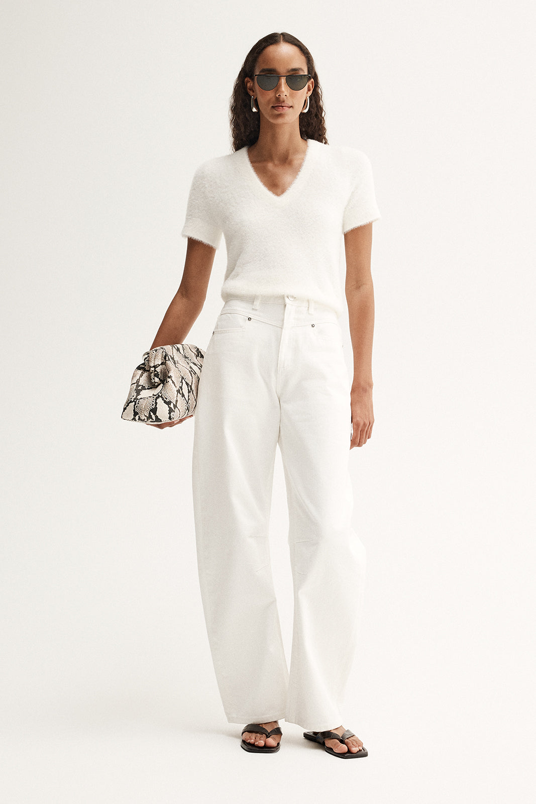 Landon Knit Top White