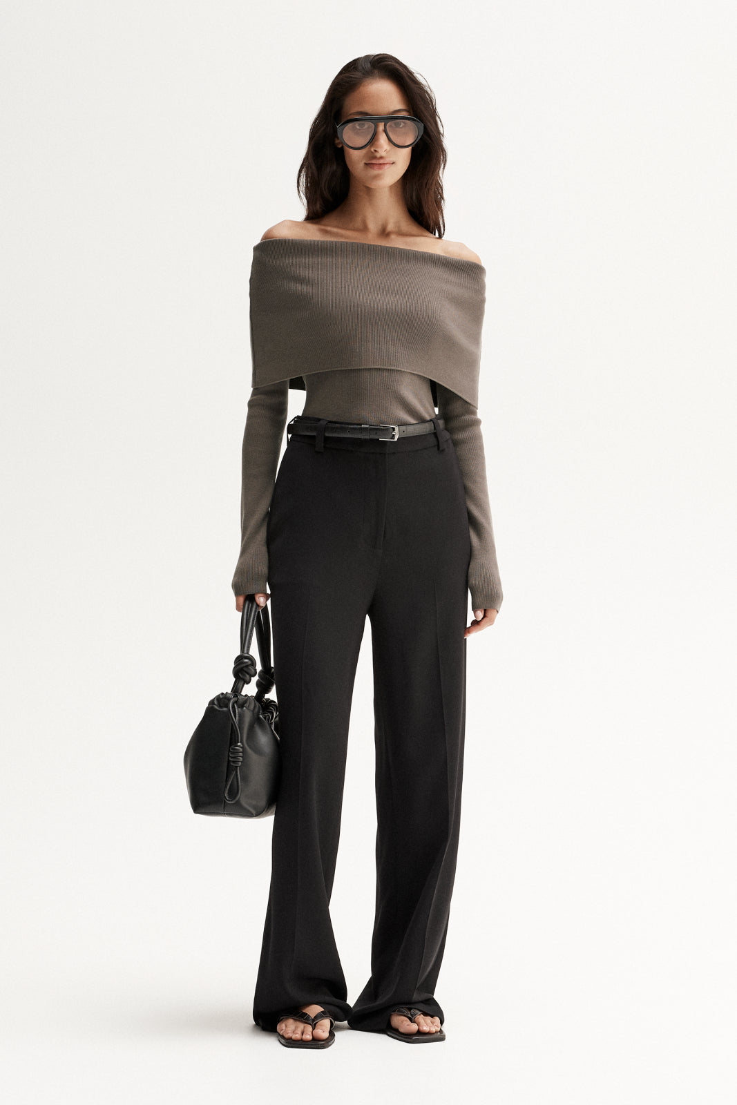 Sadie Knit Top Taupe