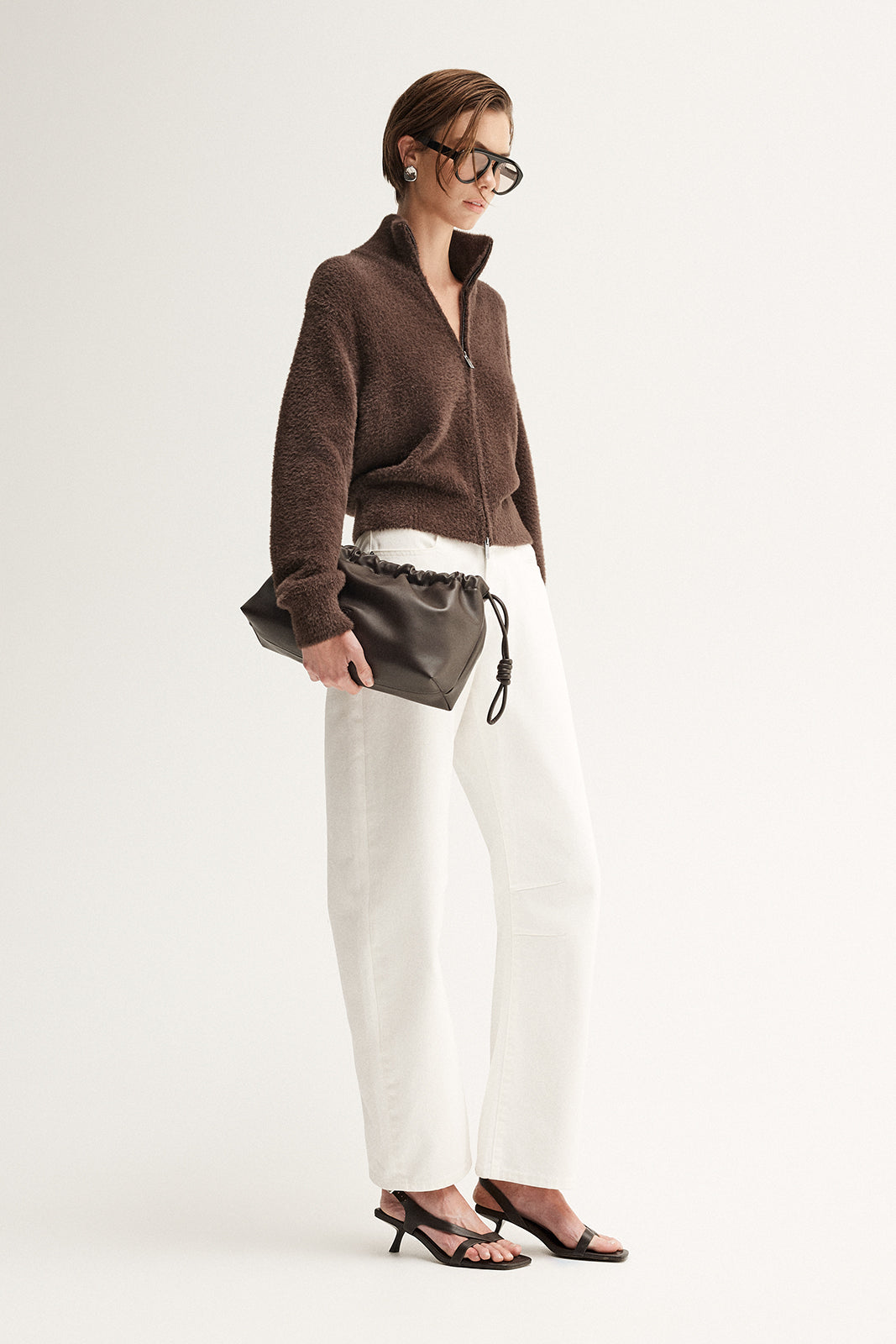 Leon Knit Cardigan Chocolate