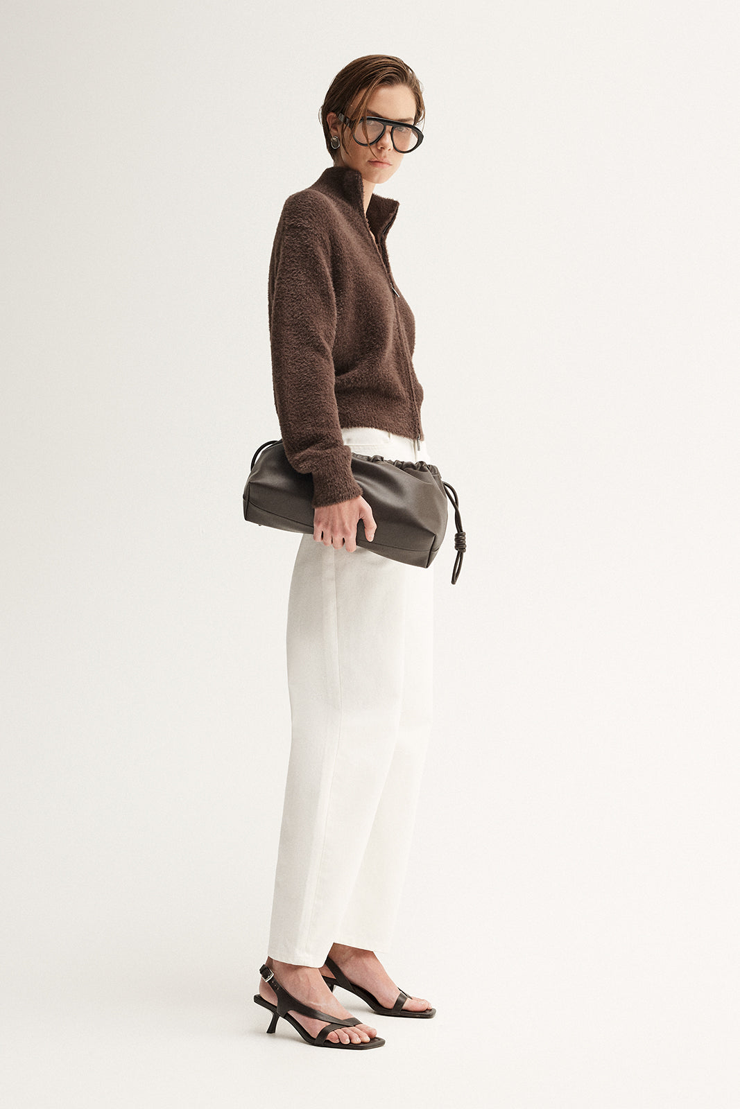 Leon Knit Cardigan Chocolate
