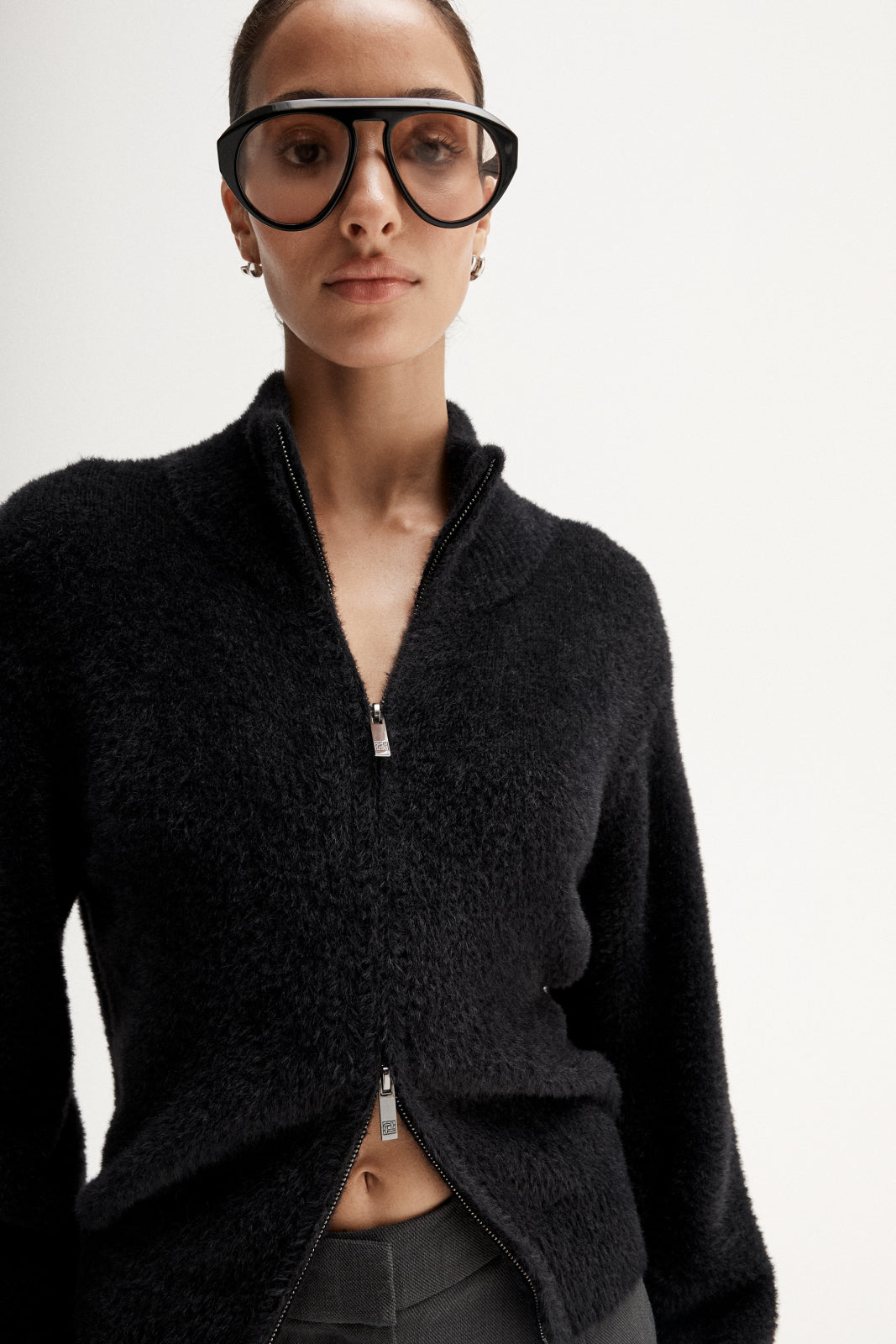 Leon Knit Cardigan Black