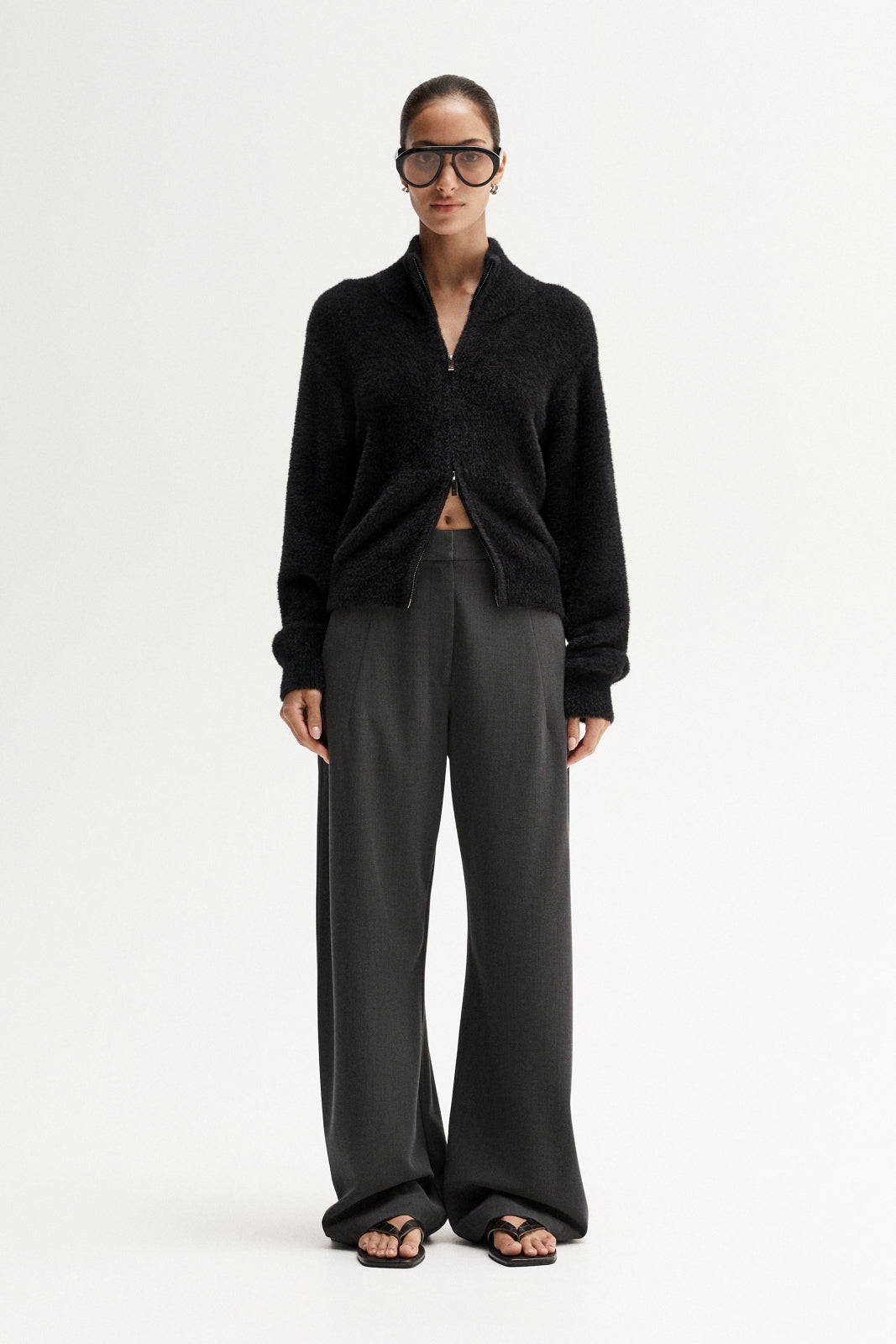 Leon Knit Cardigan Black