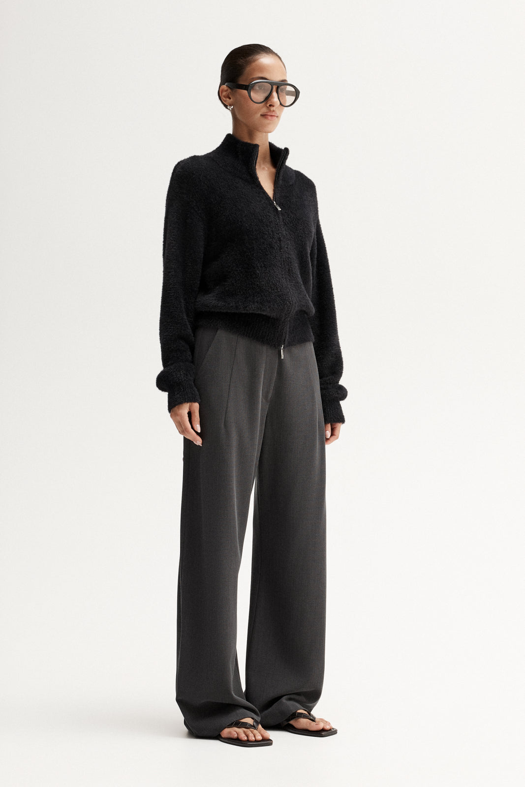 Leon Knit Cardigan Black