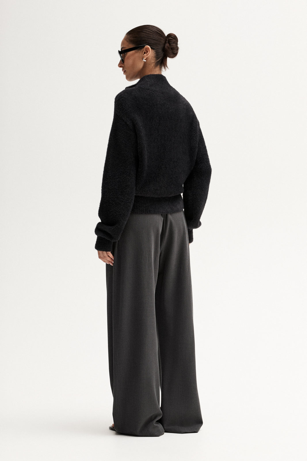 Leon Knit Cardigan Black