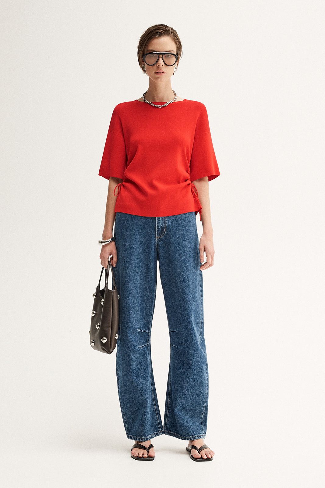 Marley Knit Top Crimson