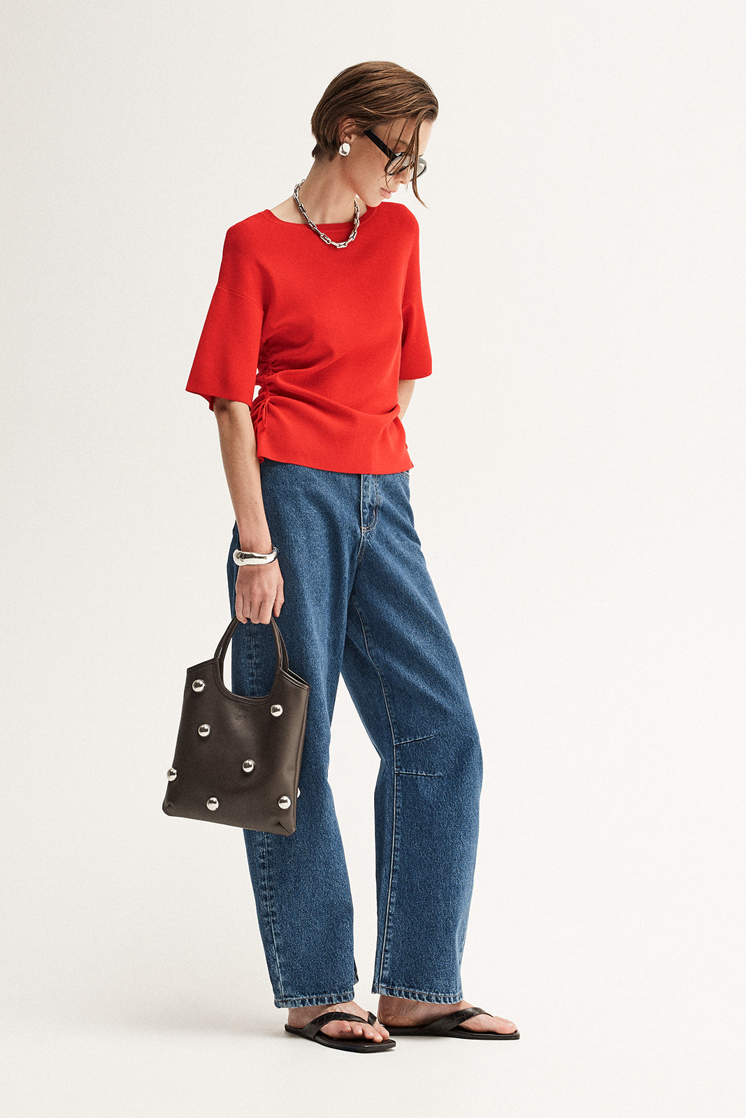 Marley Knit Top Crimson
