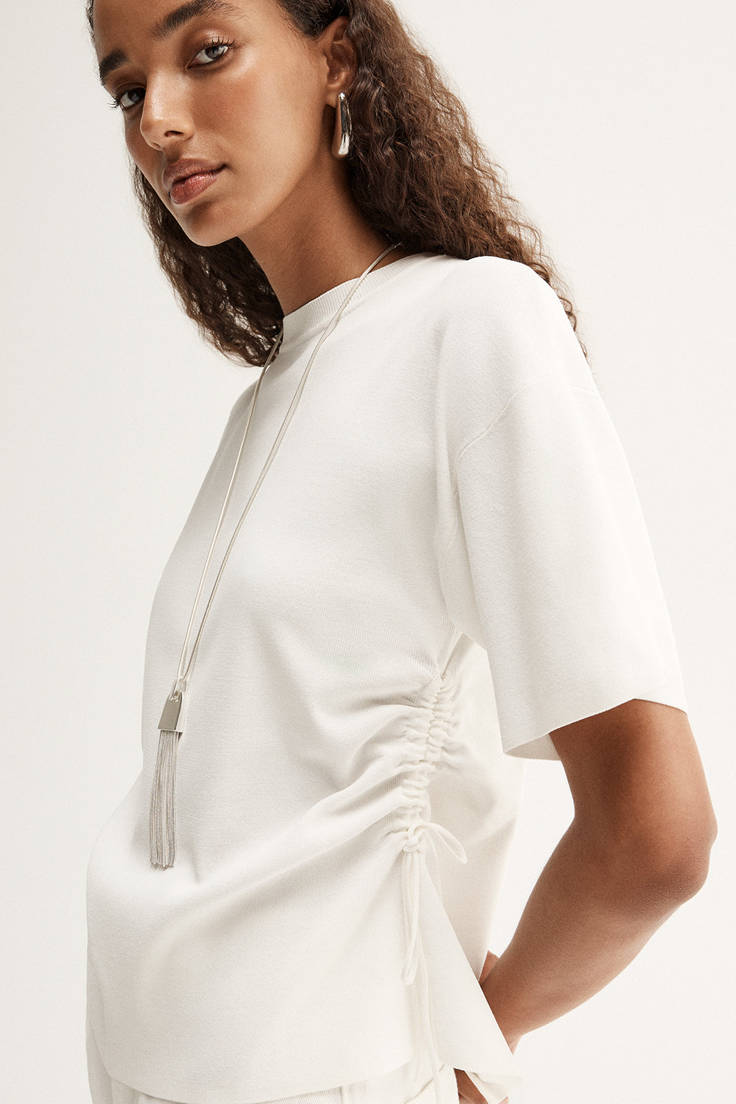 Marley Knit Top White