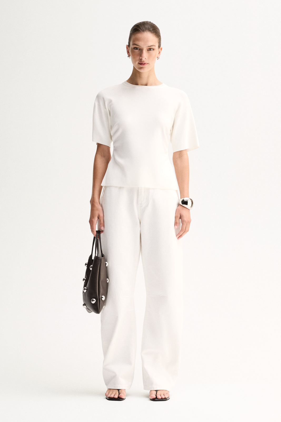 Marley Knit Top White