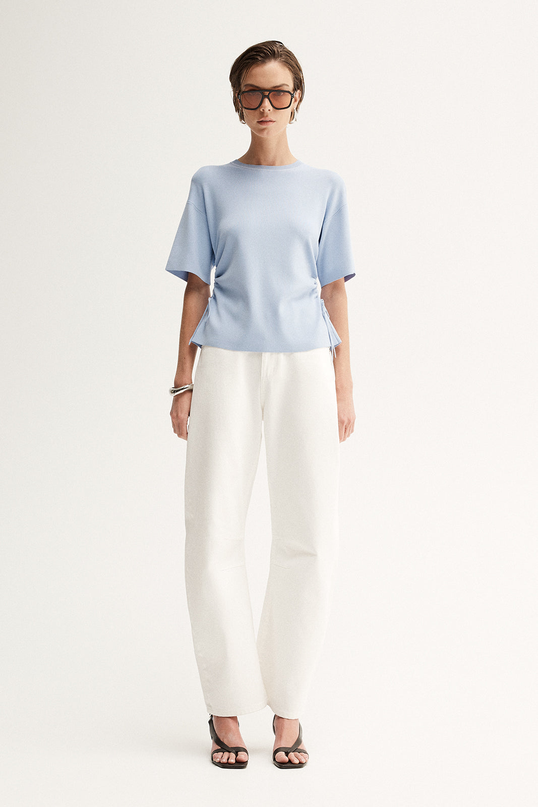 Marley Knit Top Pale Blue