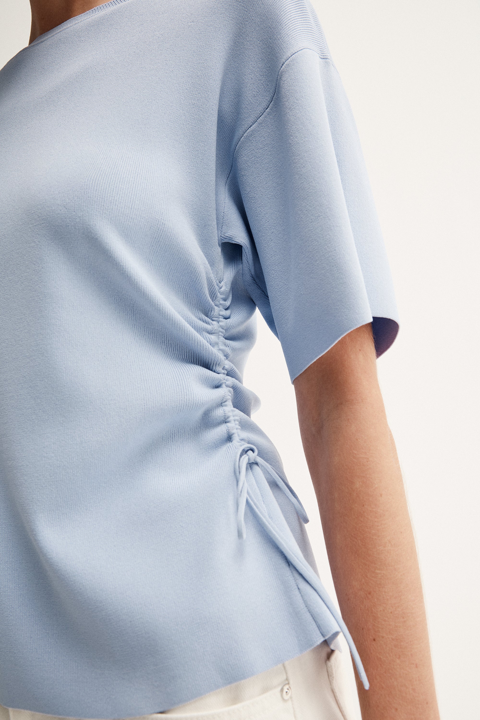 Marley Knit Top Pale Blue