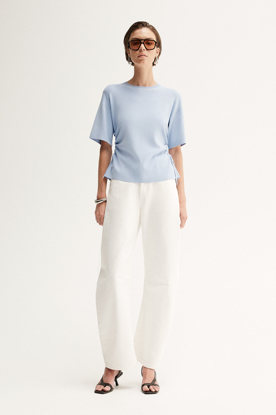 Marley Knit Top Pale Blue