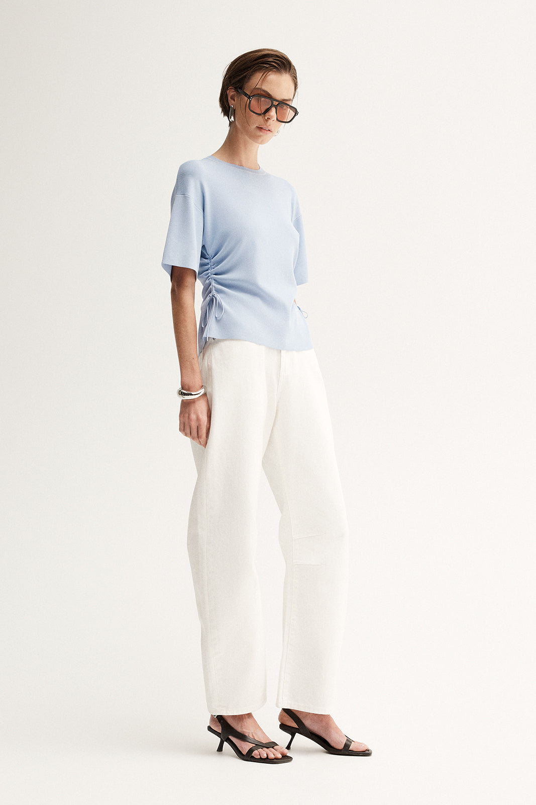 Marley Knit Top Pale Blue