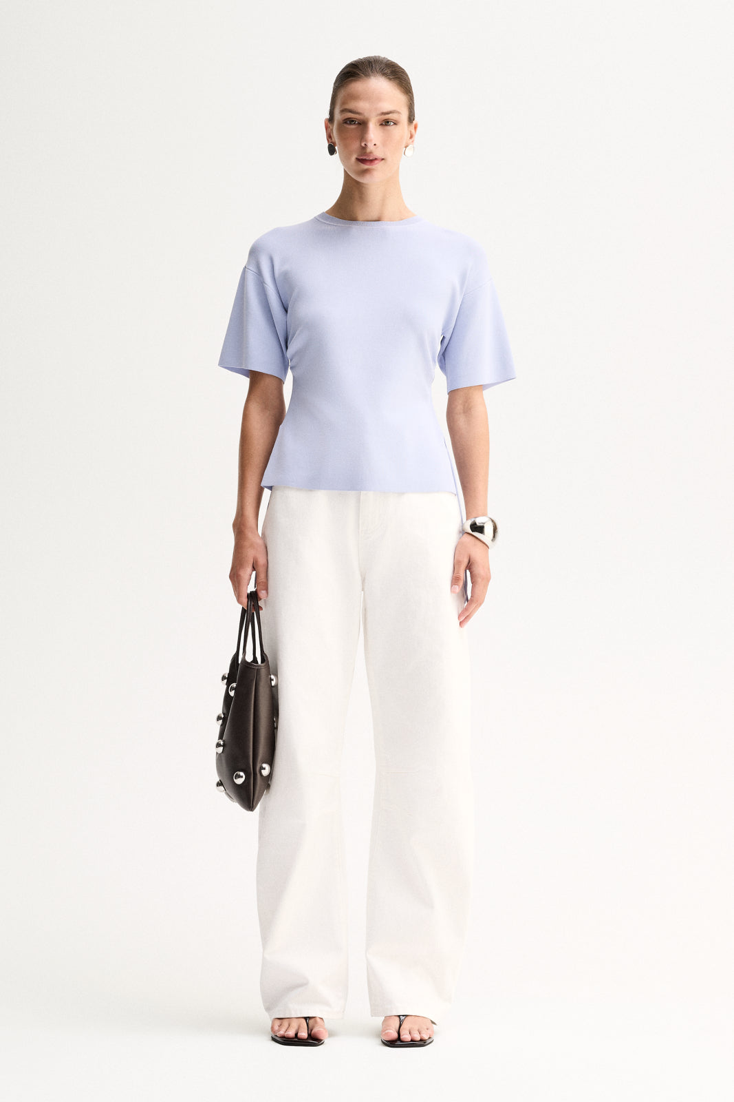 Marley Knit Top Pale Blue