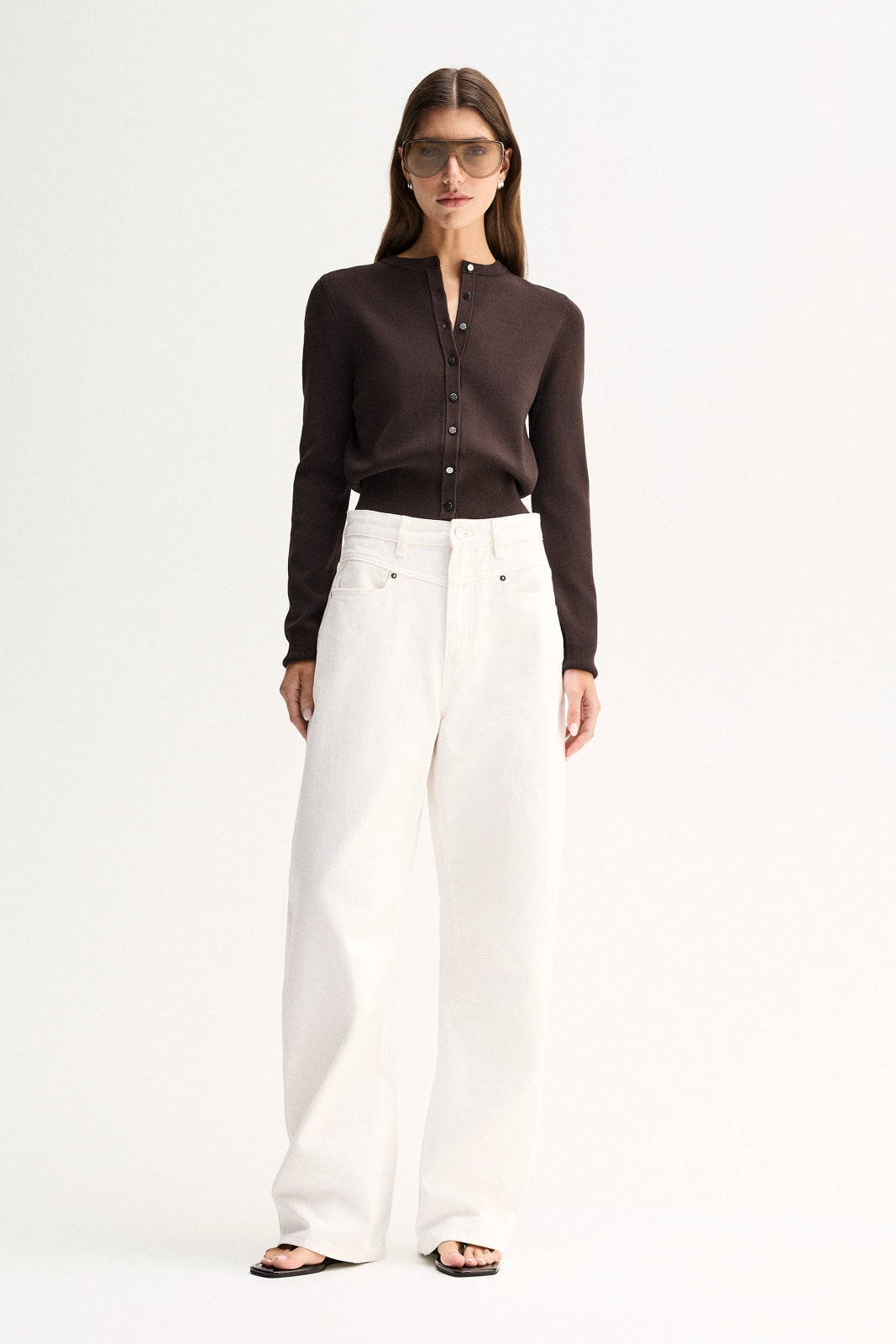 Penny Knit Cardigan Chocolate