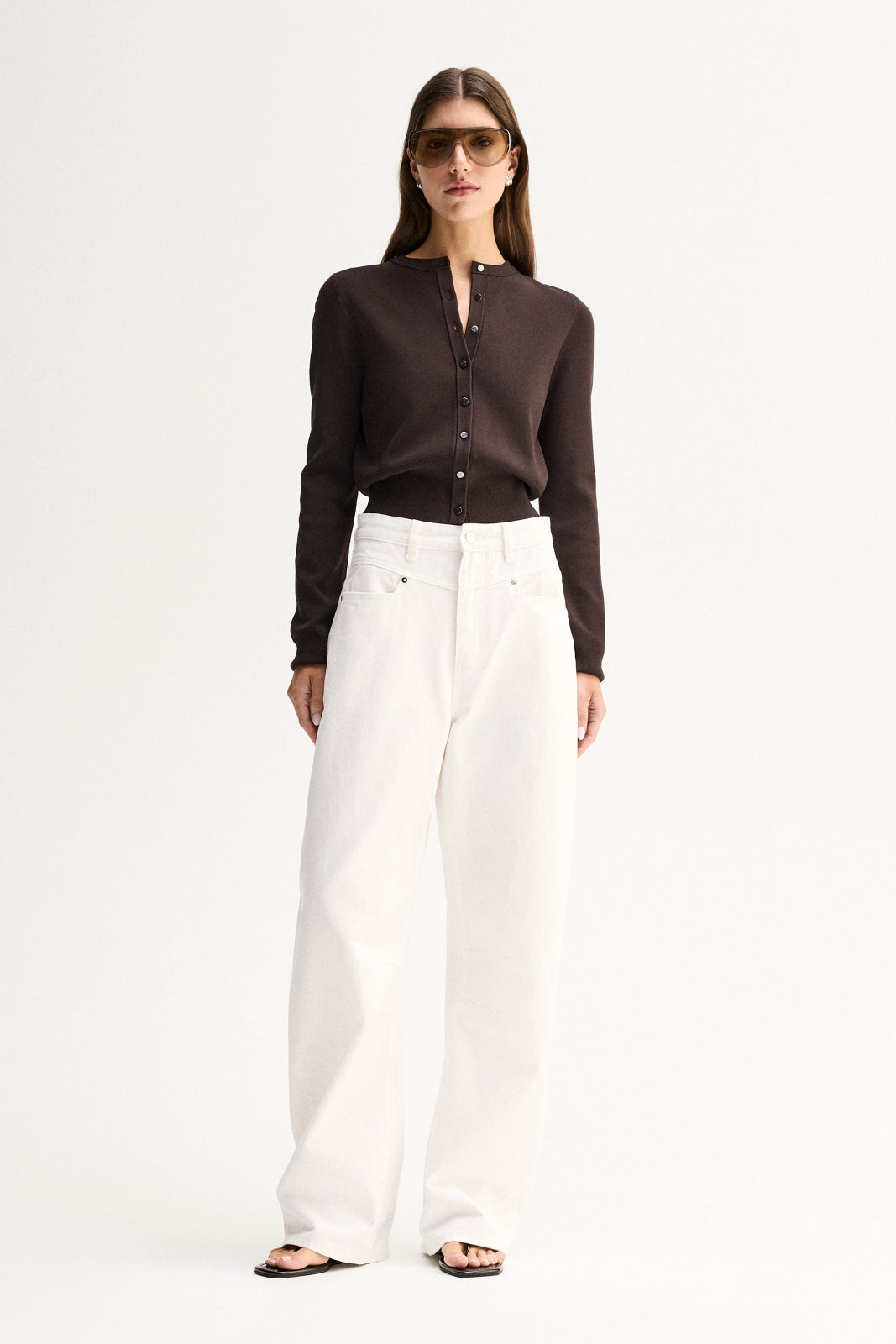 Penny Knit Cardigan Chocolate