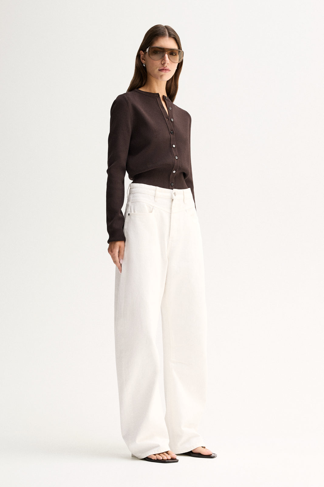 Penny Knit Cardigan Chocolate