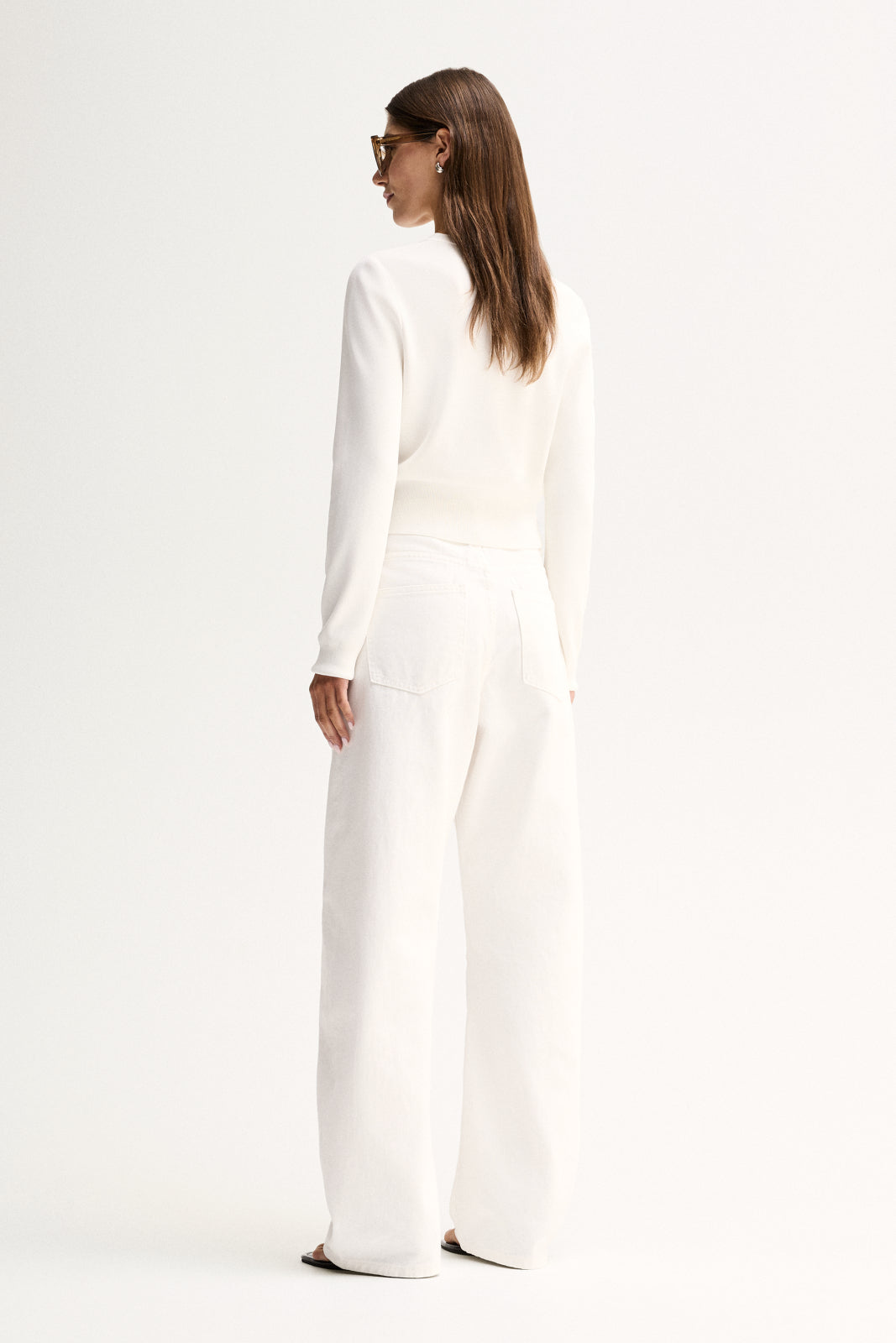 Penny Knit Cardigan White