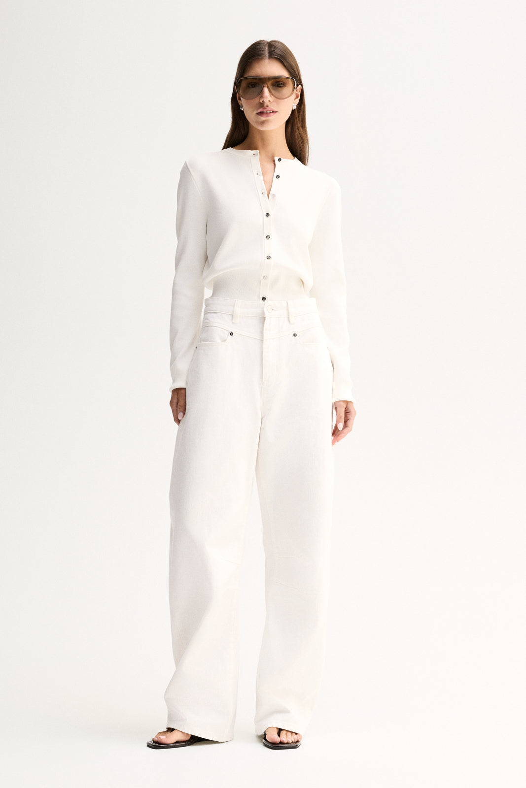 Penny Knit Cardigan White