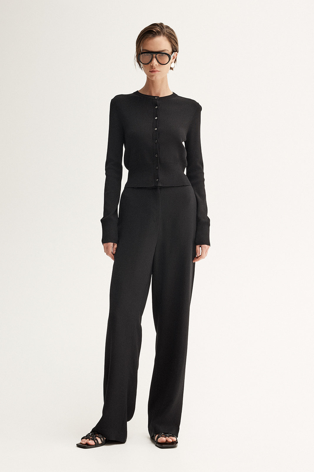 Penny Knit Cardigan Black