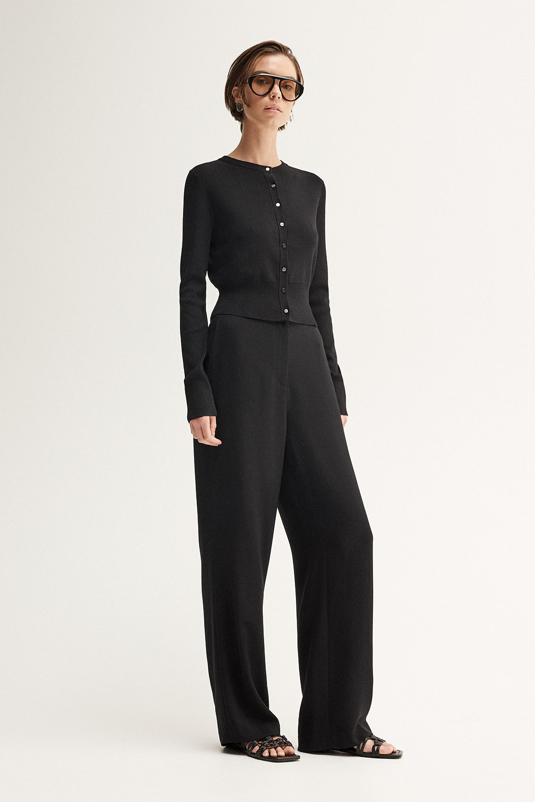 Penny Knit Cardigan Black