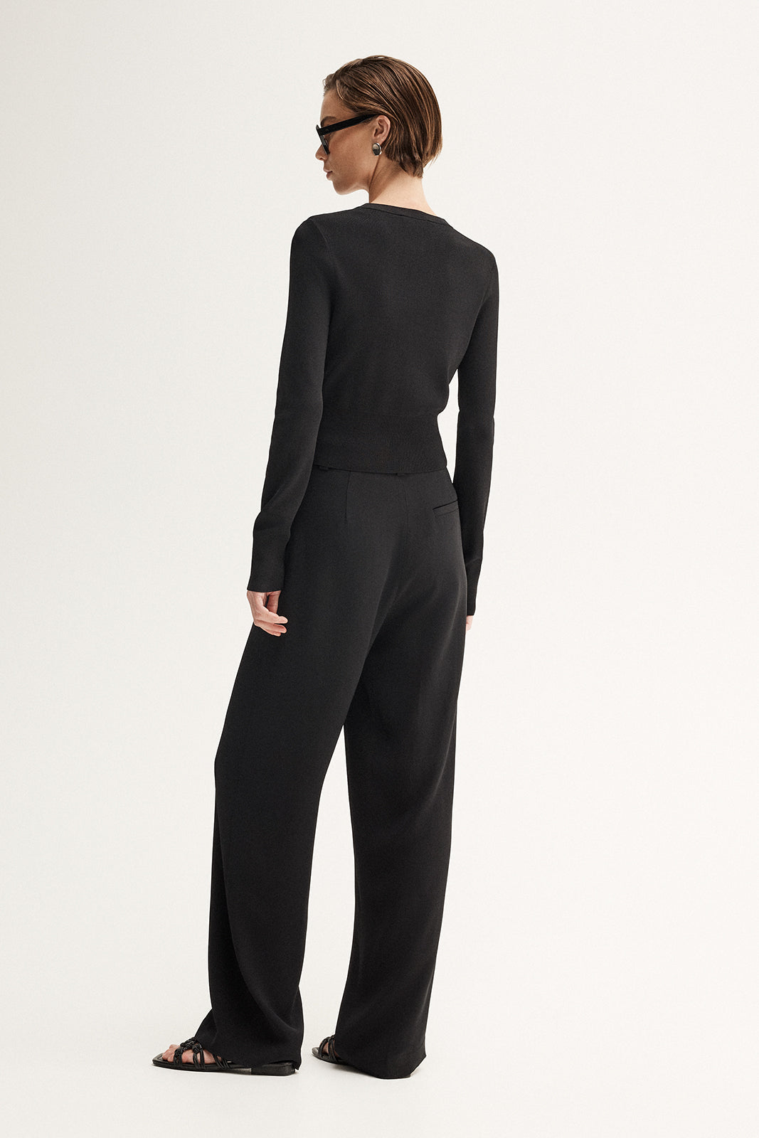 Penny Knit Cardigan Black