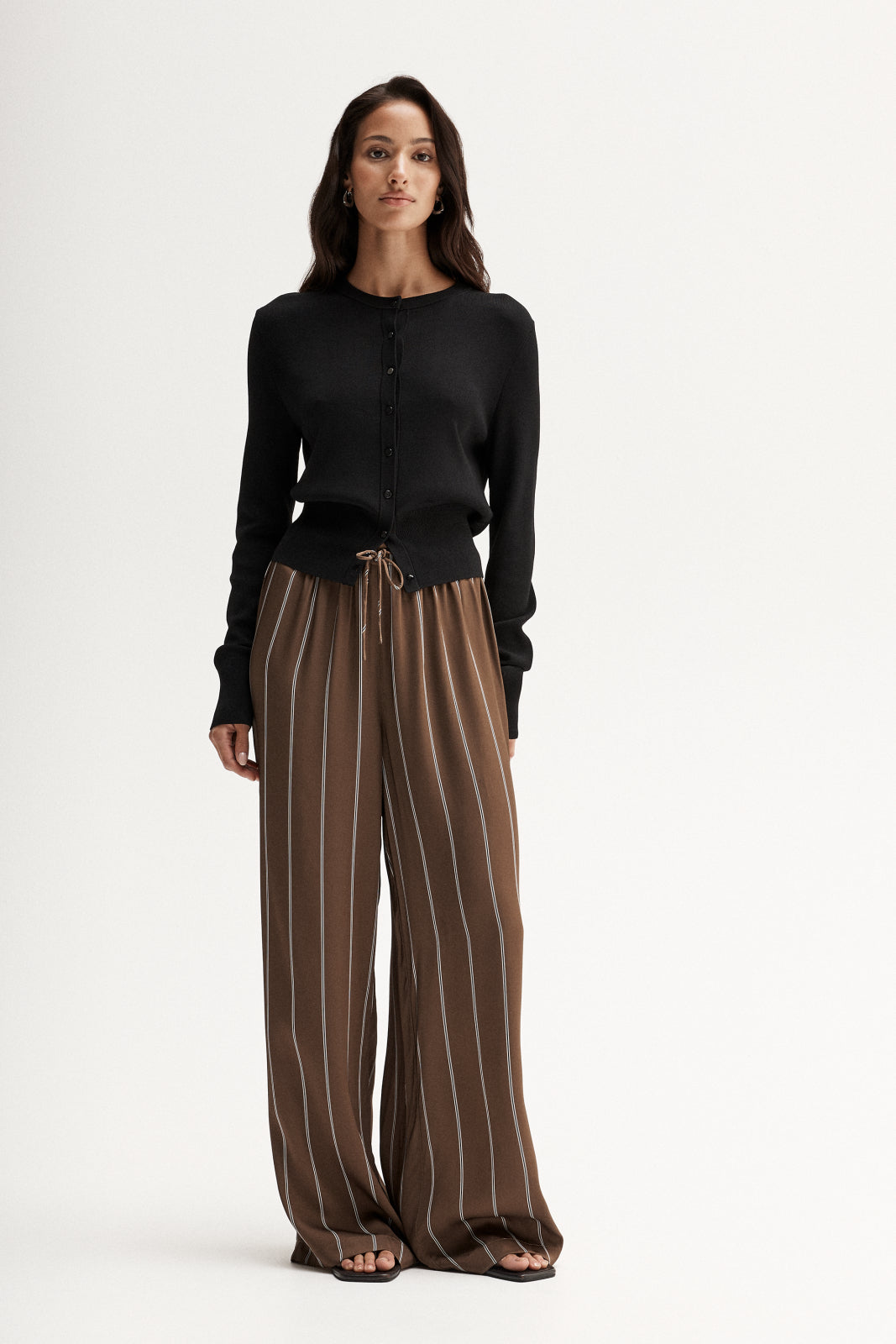 Petra Stripe Pant Tan Stripe