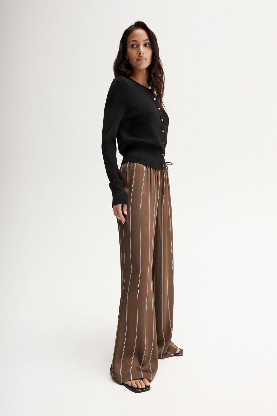 Petra Stripe Pant Tan Stripe