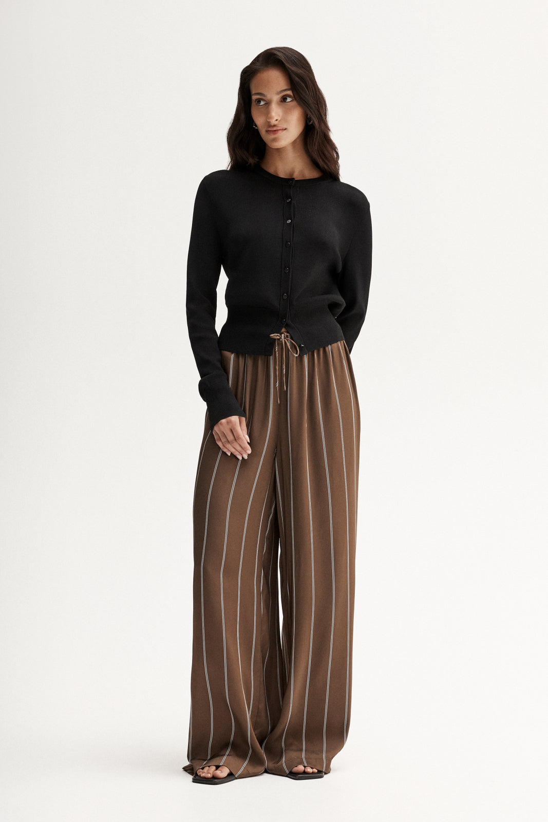 Petra Stripe Pant Tan Stripe