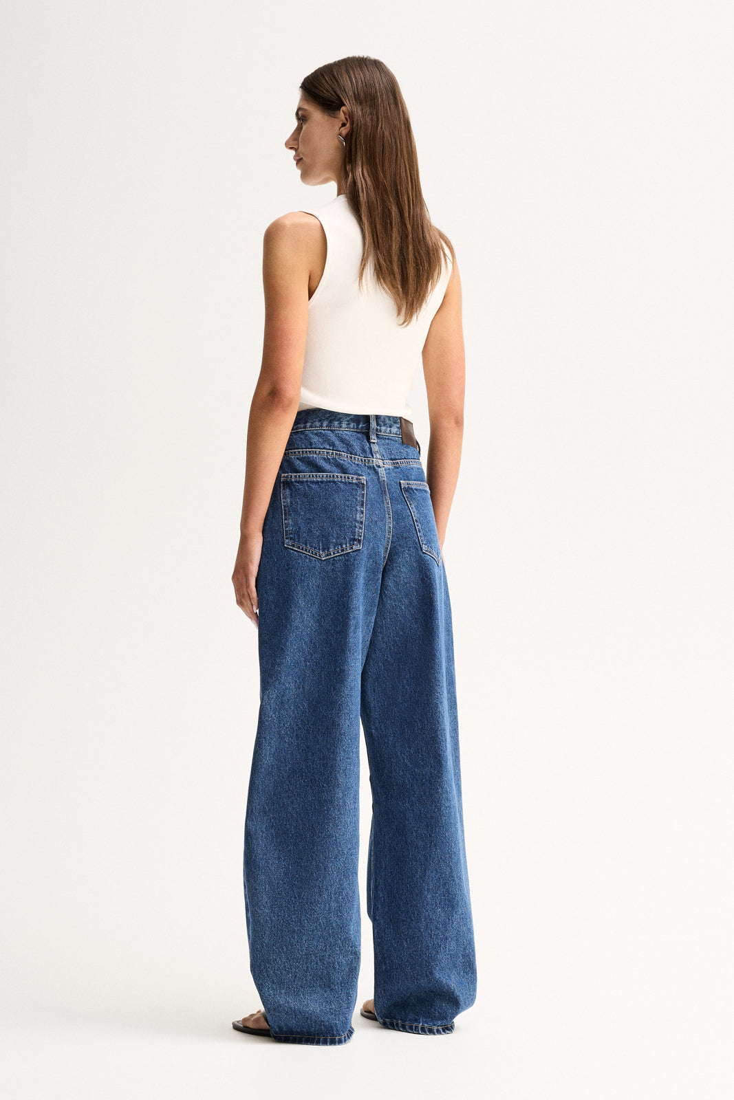 Mason Barrel Leg Jean Dark Indigo