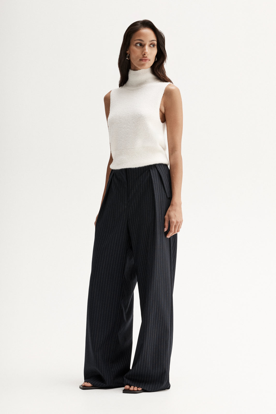 Tobias Pinstripe Pant Midnight Navy Pinstripe