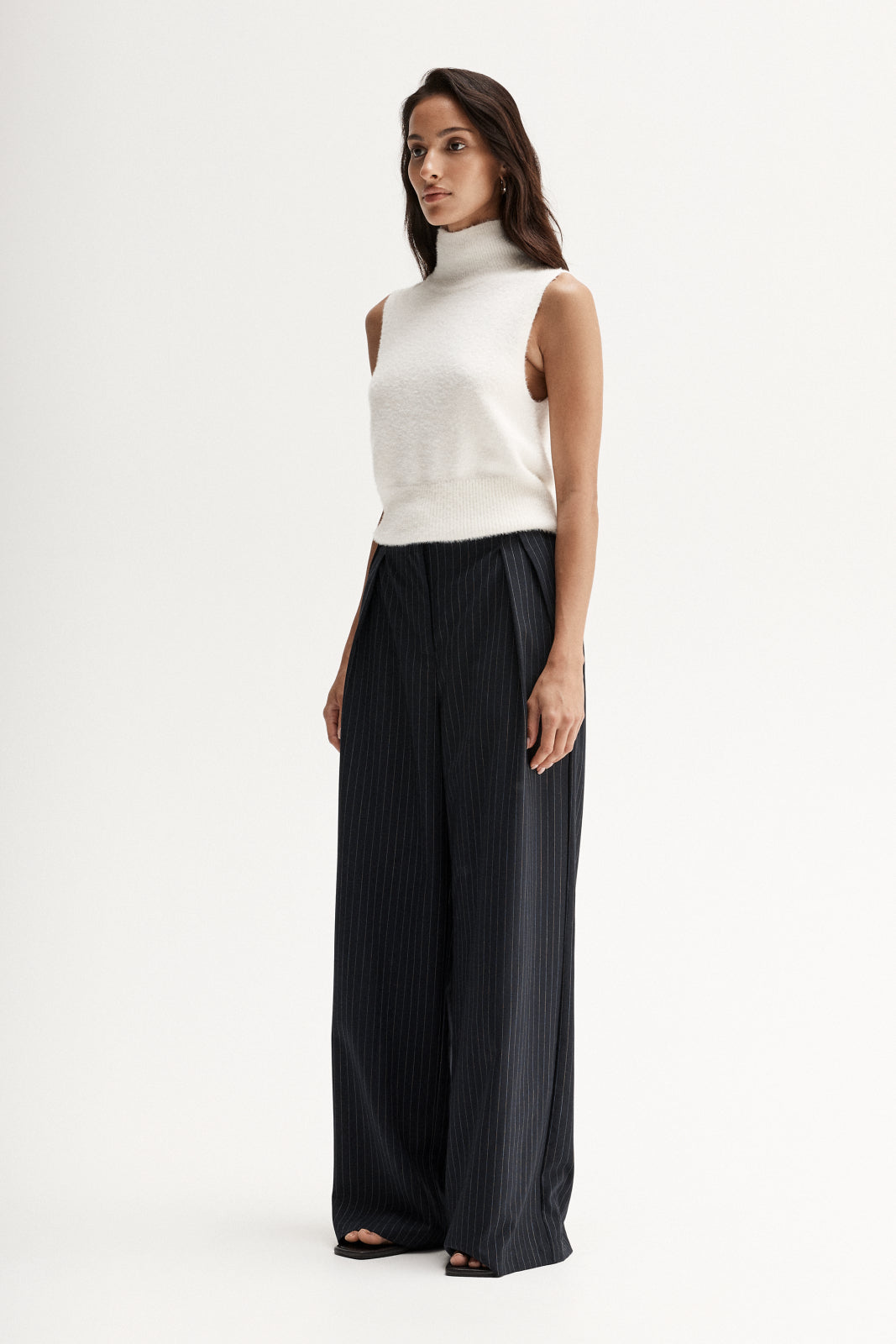 Tobias Pinstripe Pant Midnight Navy Pinstripe