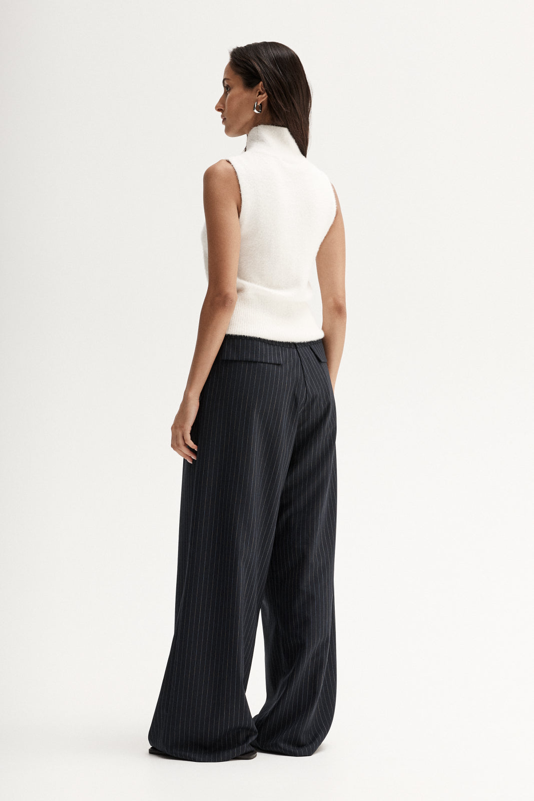 Tobias Pinstripe Pant Midnight Navy Pinstripe