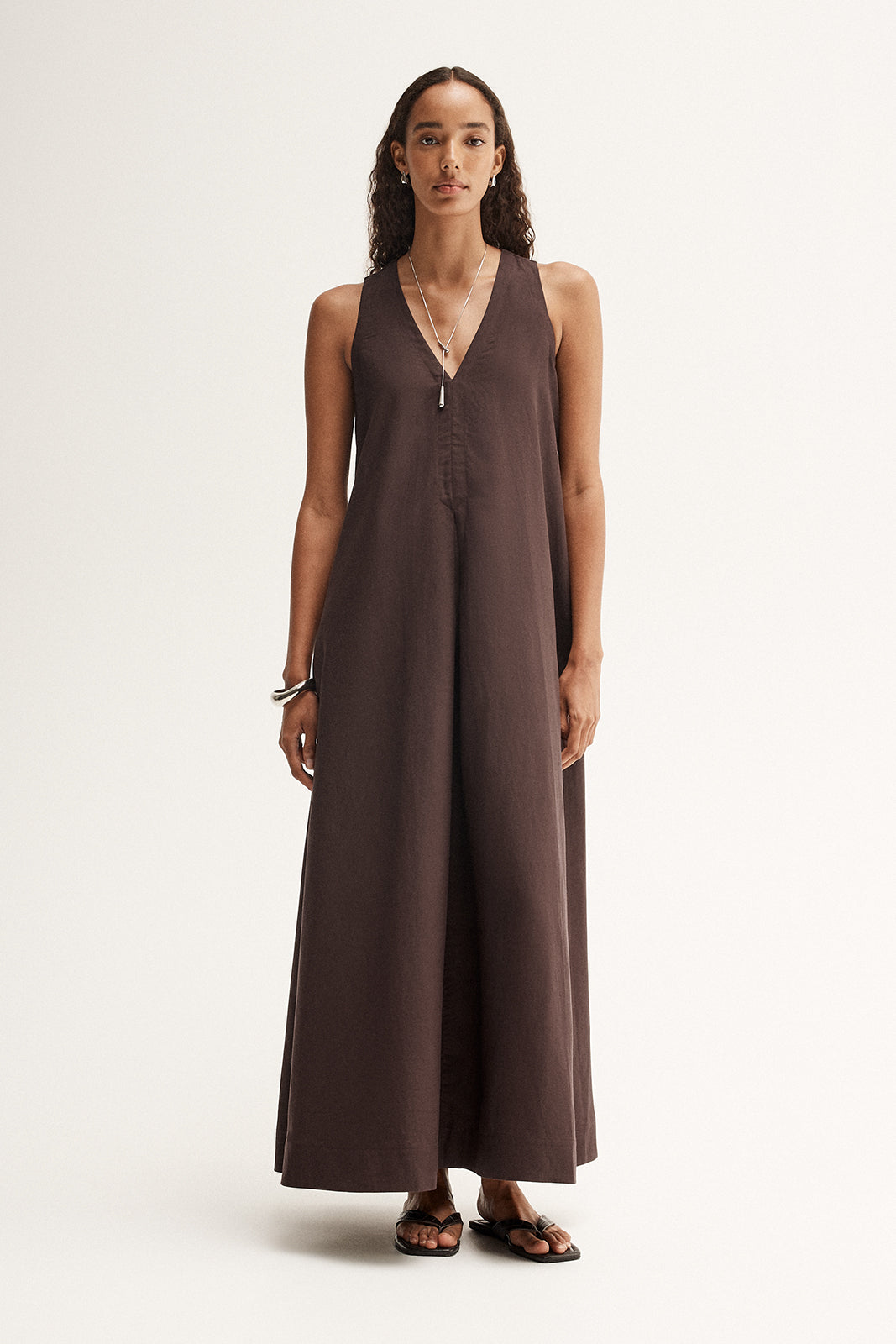 Mallory Maxi Dress Chocolate