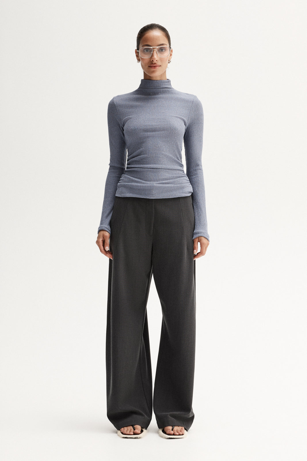 Enid Top Dusty Blue