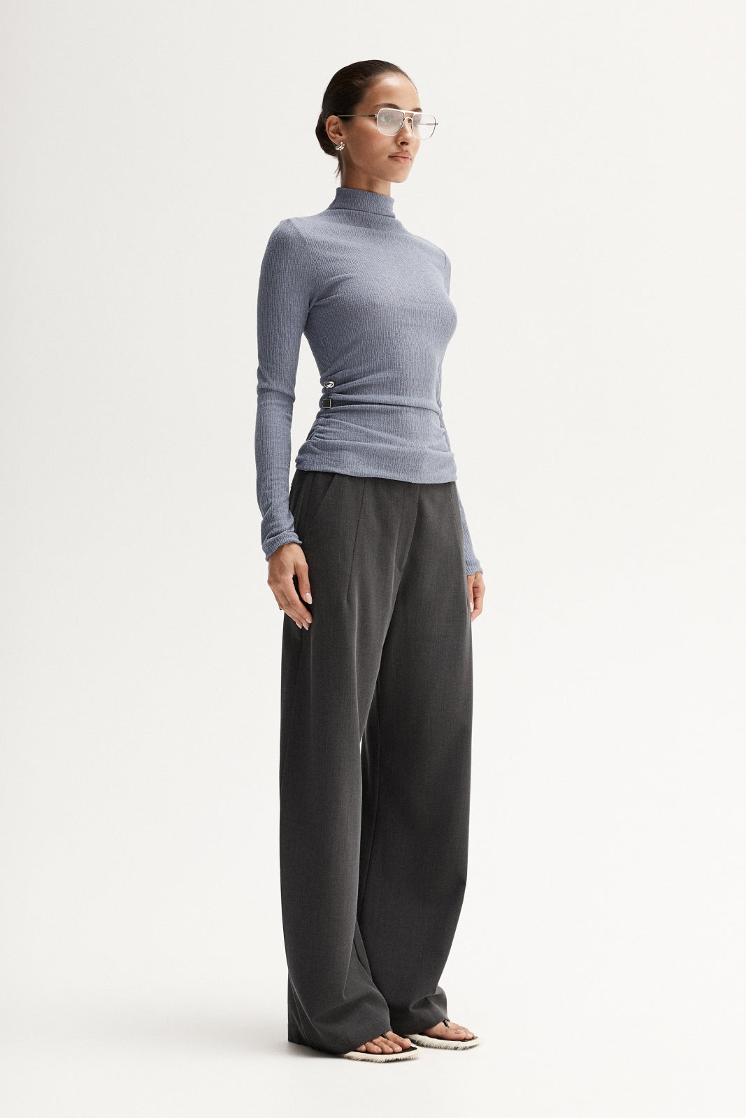 Enid Top Dusty Blue