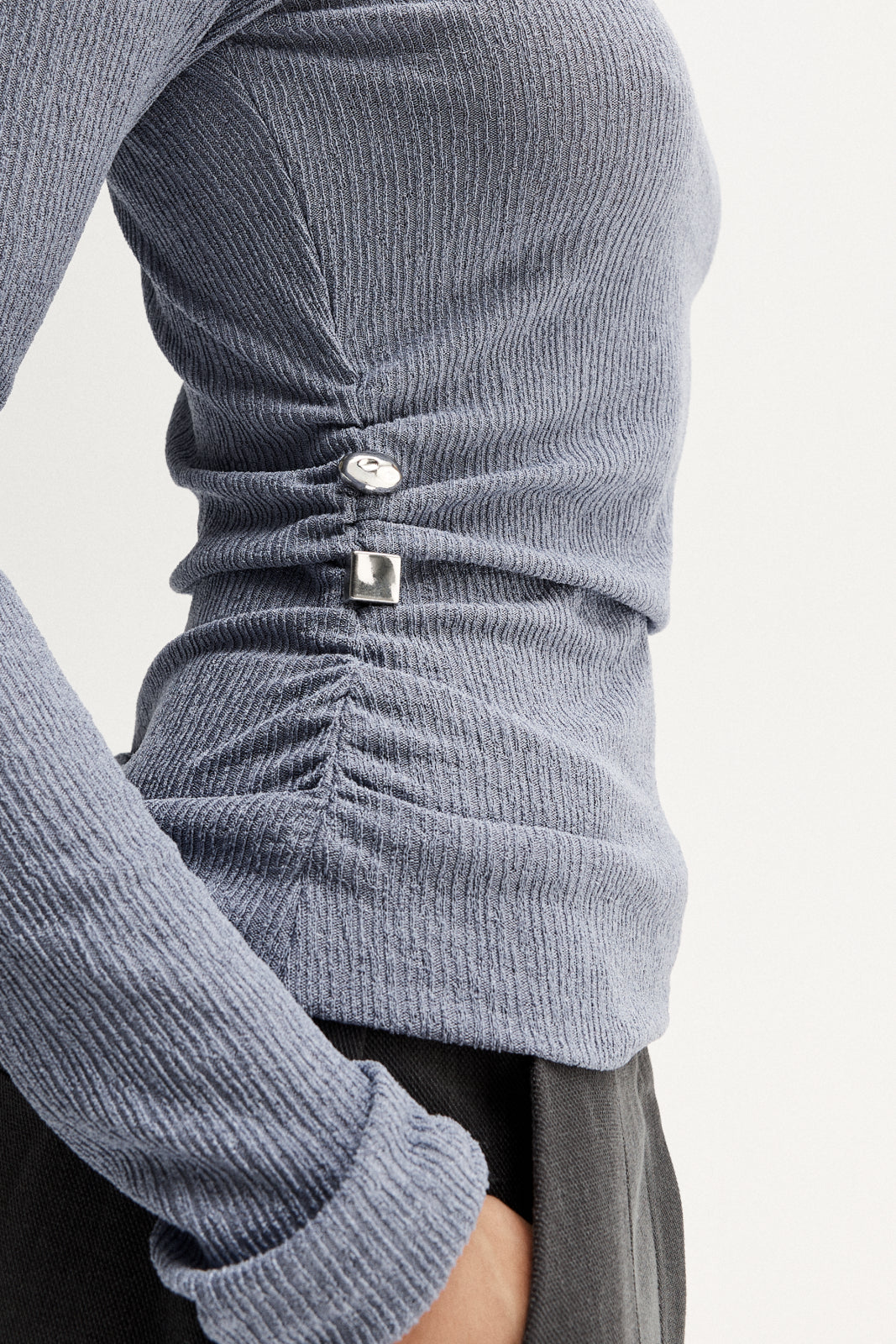 Enid Top Dusty Blue